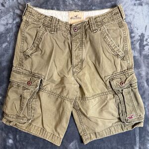 Vintage Y2K Cargo Shorts Size 32 Six Pocket Army Green Outdoors Casual Hiking